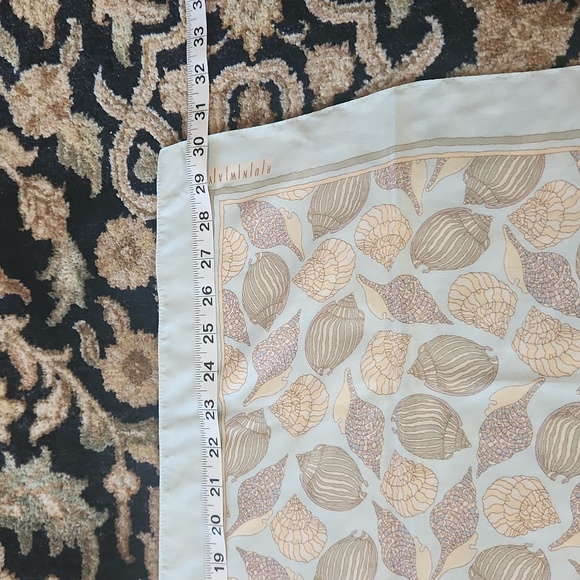 Beautiful Seashell Silk Scarf - Picture 5 of 5
